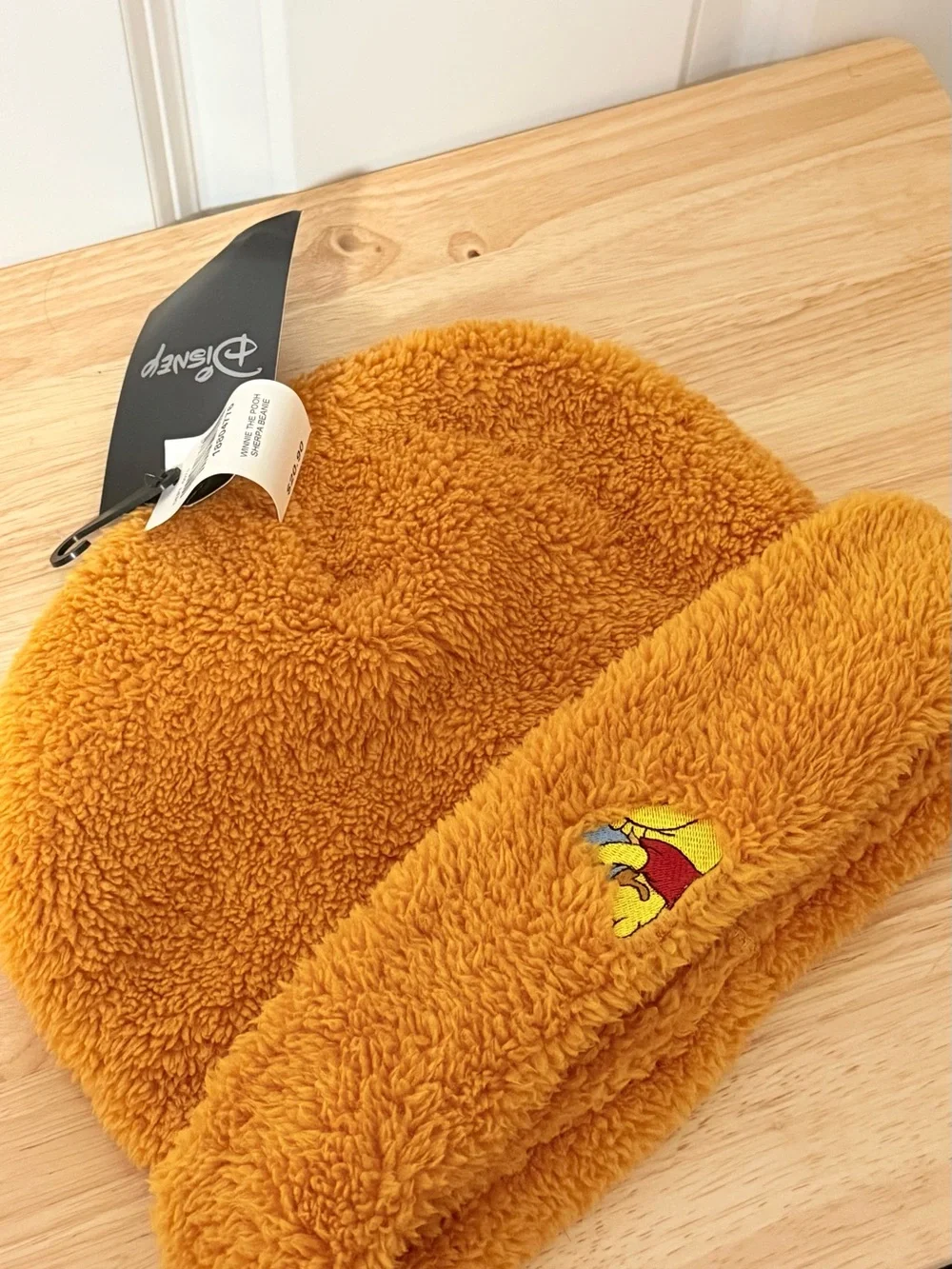 Disney Plush Winnie the Pooh Fuzzy Hat in Yellow